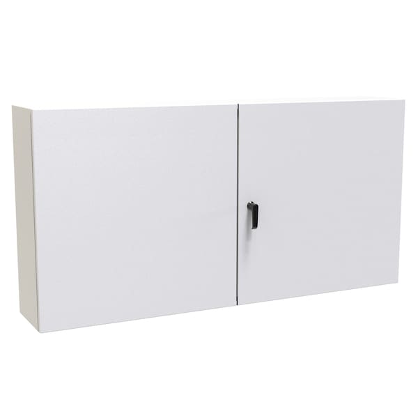 Hammond 3 Point Latch with Keyed Handle Electrical Enclosures, 30 in H, 10 in D, 60 in W, NEMA 12, Steel EN4TD306010LG - main